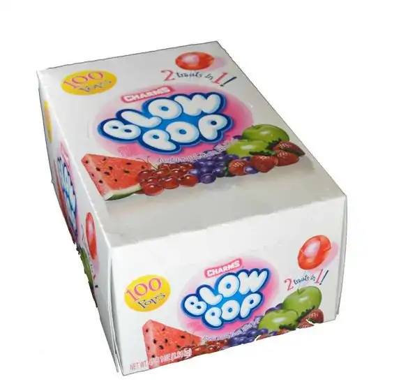 Assorted Charms Blow Pops - 100 / Box - Candy Favorites