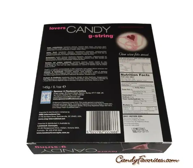 One Size Fits Most Womens Lovers Candy Heart G-string 