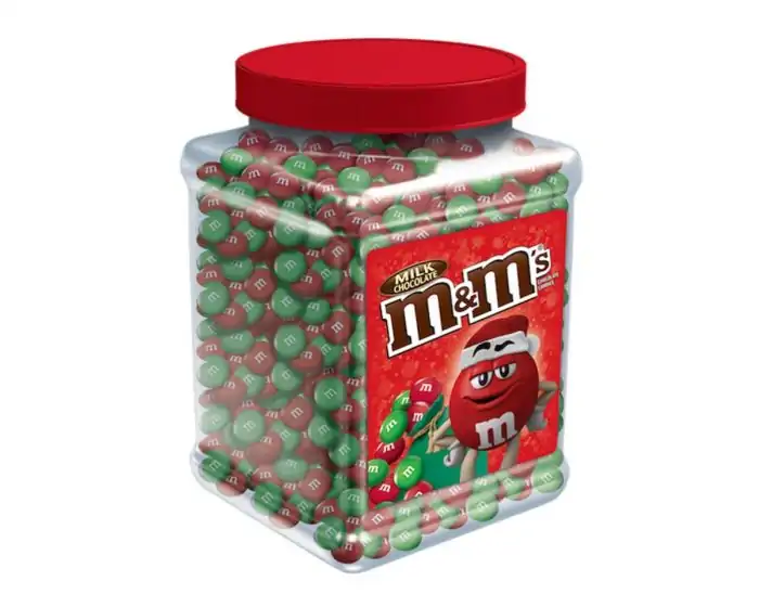 M&M's, Holiday Milk Chocolate Christmas Candy Party Size, 42 Oz