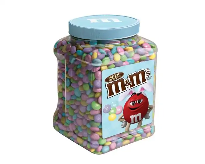 M&M'S Milk Chocolate Candy Bulk Jar, 62 oz