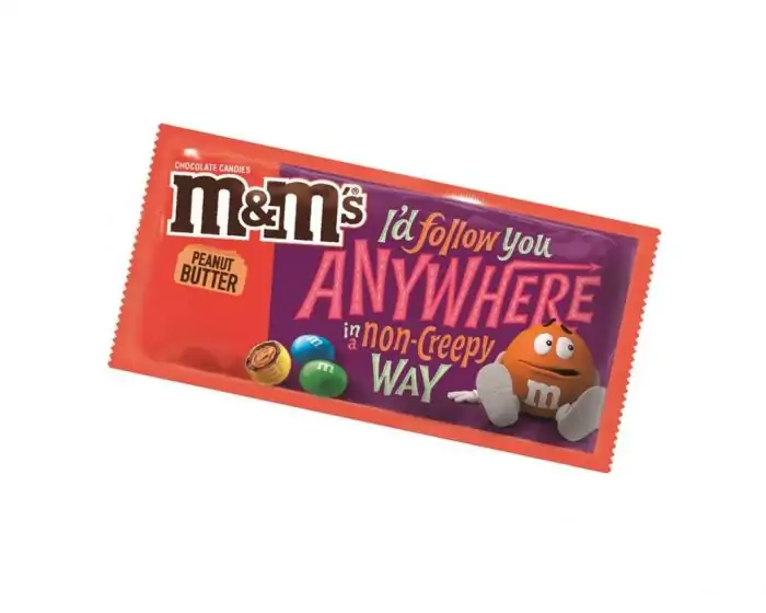 M&M's Milk Chocolate Peanut Butter Candies with Messages 1.63 oz