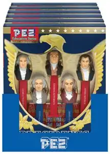 1789-1825 WASHINGTON ADAMS+++ VOLUME I 1 PEZ PRESIDENTS SET OF 5 IN GIFT BOX 