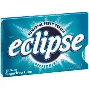 Eclipse Peppermint Gum - 8 / Box - Candy Favorites