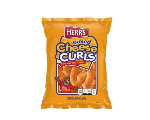 Herr’s Baked Cheese Curls 3 oz. Bags - 6 / Bag