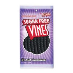 American Licorice Sugarfree Vines Black Licorice  - 12 / Case