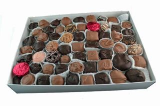 This Assorted Dark and Milk Chocolates 5 lb. Box is a chocolate lovers dream come true!