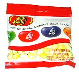 Jelly Belly Jelly Beans Buttered Popcorn 3.5 oz. Bag - 12 / Case