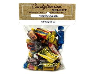 Penny Candy Americana Mix "Select Label" 5 oz. Peg Bag - 6 / Box | CandyFavorites Exclusive