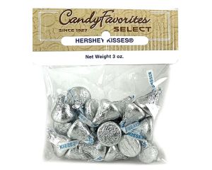 Hershey's Kisses "Select Label"  3 oz. Peg Bags - 6 / Box