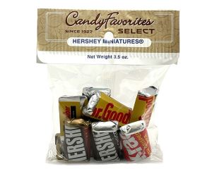 Hershey's Miniatures "Select Label" 3 oz.Peg Bags - 6 / Box