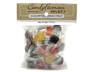 CandyFavorites Sugar-Free Fruit Candies "Select Label" 4.5 oz. Bags - 6 / Box
