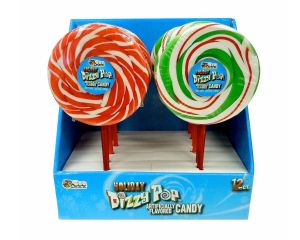 Bee Spinning Dizzy Pop Fruity Candy 3 oz. Lollipop -  12 / Box