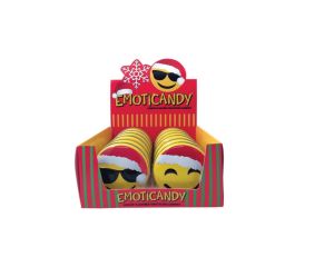 Emoticon Candy Filled Holiday Tins -  12 / Box
