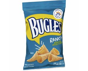 Bugles Ranch Crispy Corn Snacks 3 oz. Bags - 6 / Case
