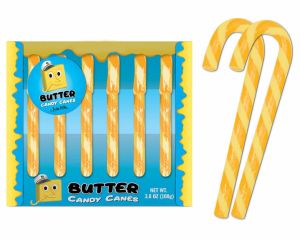 Butter Flavored Candy Canes 6 Count Box - 1 Unit