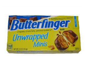 Butterfingers Unwrapped Minis 2.8 oz. Theater Box - 9 / Case