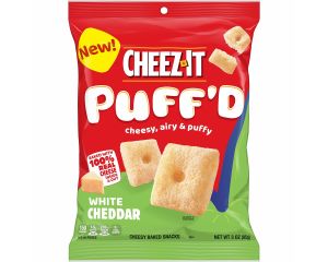 Cheez-It Puff'd White Cheese Baked Snacks 3 oz. Bags - 6 / Box