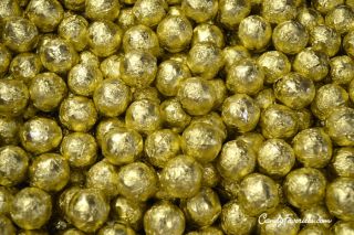 Wrapped Gold Chocolate Balls - 2 lb.