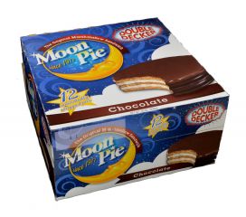 Chocolate Double Decker Moon Pies | The Original Marshmallow Sandwich - 12 / Box