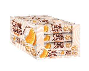 Creme Savers Orange and Creme 1.75 oz. Hard Candy Rolls - 24 / Box