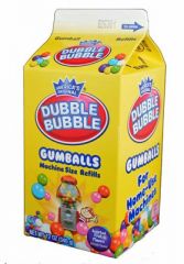 Dubble Bubble Gumballs 12 oz. Milk Carton - 1 Unit