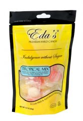 EDA's Sugar Free Tropical Fruit  Drops Bags - 12 / Case