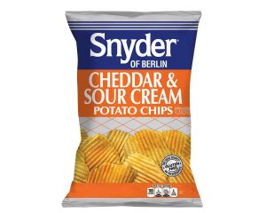 Snyder of Berlin Cheddar and Sour Cream Potato Chips 7.75 oz Bags - 3 / Box