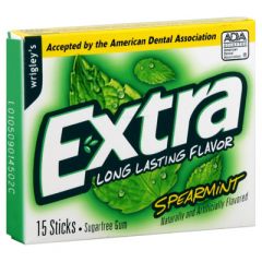 Extra Sugarfree Spearmint Gum Slim Pack - 10 / Box