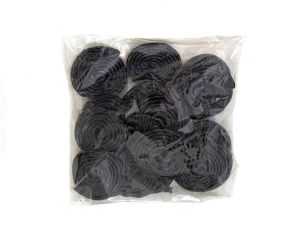 Hand Packed Black Licorice Wheels 7 oz. Bags - 6 / Box
