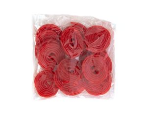 Hand Packed Black Licorice Wheels 7 oz. Bags - 6 / Box