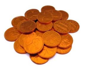 A chocolate penny a day keeps chocolate cravings away...