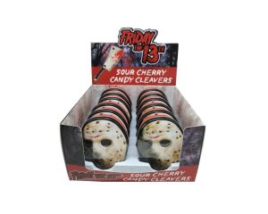 Friday the 13th Sour Cherry Candy Cleavers 1 oz. Tins - 12 / Box