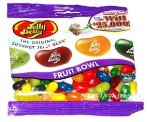 Jelly Belly Jelly Beans Fruit Bowl 3.5 oz. Bags - 12 / Case