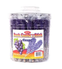 Grape Purple Rock Candy on a Stick - 36 / Jar
