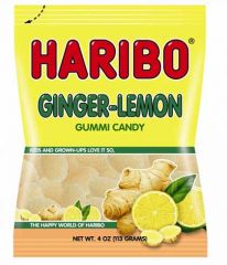 Haribo Ginger Lemon Gummi Candy is spicy yet sweet
