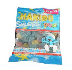 Haribo Gummi Sour Smurfs 4 Ounce Bag  - 12 / Box