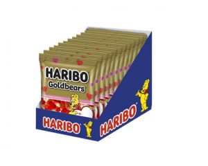 Haribo Valentines Gummi Gold Bears 4 oz. Bags - 12 / Box