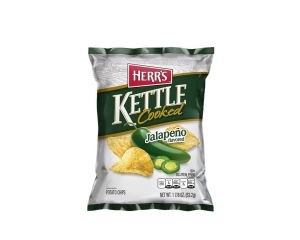 Herr’s "Kettle Cooked" Jalapeno Chips 2.5 oz. Bags - 6 / Case