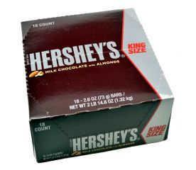 Hershey's Milk Chocoate with Almond King Size - 18 / Box