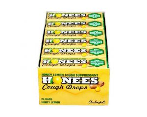 Honees Honey Lemon Cough Drops - 24 / Box 