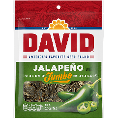 David Jalapeno Sunflower Seeds 5.25 oz. Bags - 12 / Box