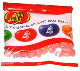 Jelly Belly Jelly Beans Bubble Gum 3.5 oz. Bag - 12 / Case