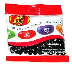 Jelly Belly Jelly Beans Licorice 3.5 oz. Bags - 12 / Case