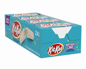 Kit Kat Birthday Cake with White Sprinkles 1.5 oz. Candy Bar - 24 / Box