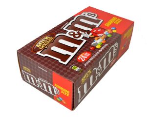 M&M's ® Milk Chocolate Candies Plain Sharing Size  - 24 / Box