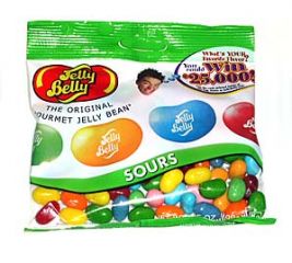 Jelly Belly Jelly Beans Sours 3.5 oz. Bags - 12 / Case