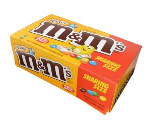 M&M's ® Peanut Chocolate Candies Sharing Size  - 24 / Box