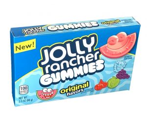 NEW Jolly Rancher Gummies "Original Flavors" Soft & Chewy Candy 3.5 oz. Box - 11 / Case 