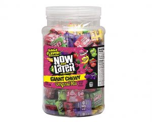 Now and Later “Giant Chewy” Original Mixed Fruit Chews 38.1 oz. Jar – 120 ct.