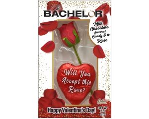 Palmer Valentine The Bachelor Rose with Chocolate Heart - 12 / Box